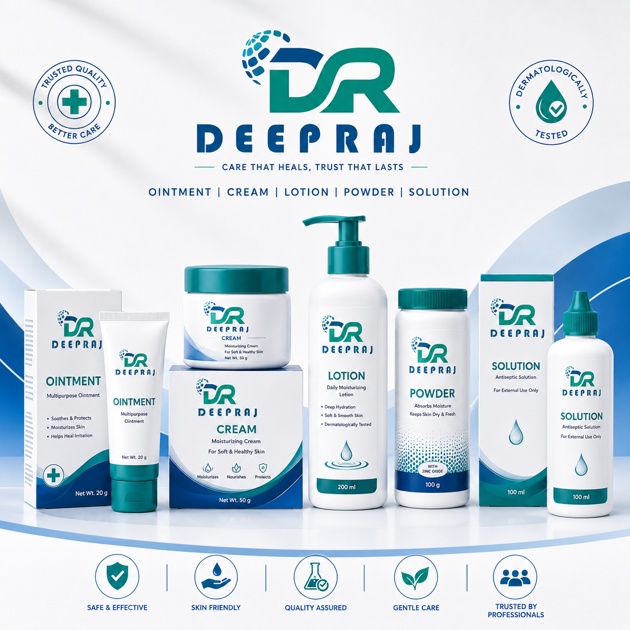 Ointment and Cream Exporter from India